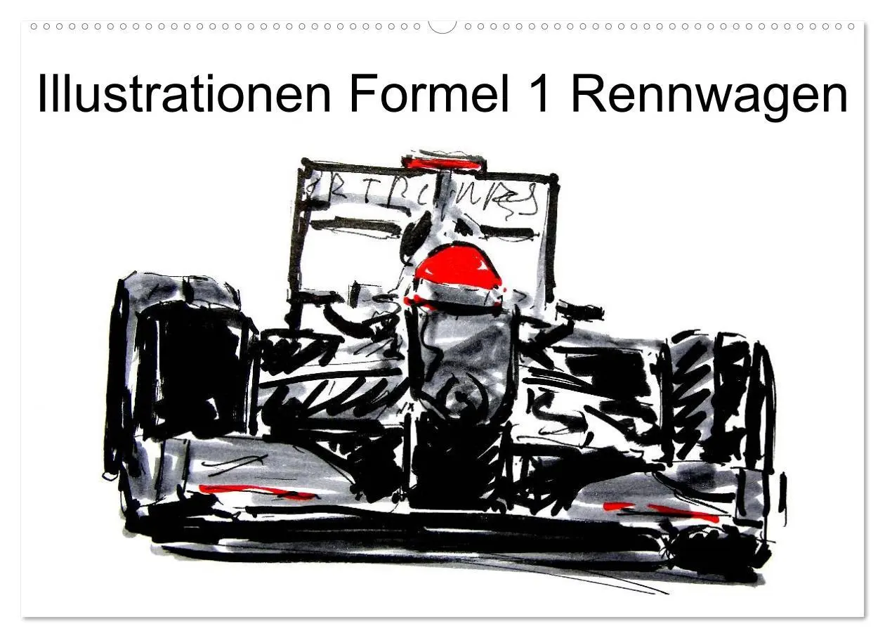 Cover: 9783516217841 | Illustrationen Formel 1 Rennwagen (Wandkalender 2026 DIN A2 quer),...