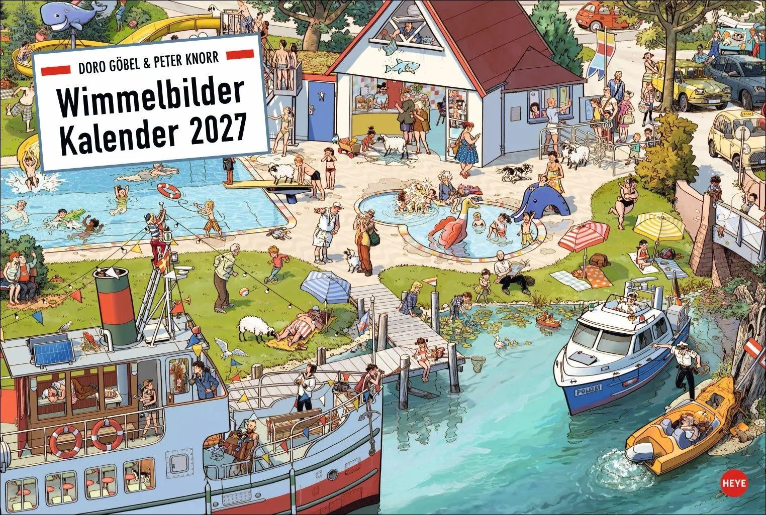 Cover: 9783756417841 | Göbel &amp; Knorr Wimmelbilder Edition Kalender 2027 | Doro Göbel (u. a.)