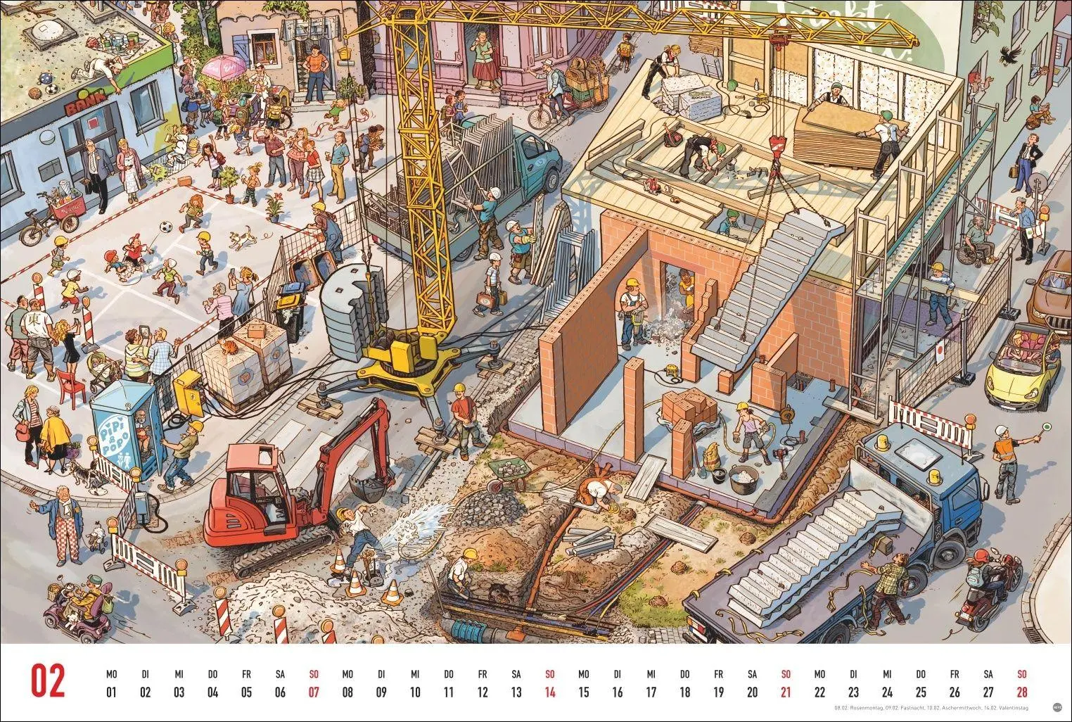 Bild: 9783756417841 | Göbel &amp; Knorr Wimmelbilder Edition Kalender 2027 | Doro Göbel (u. a.)