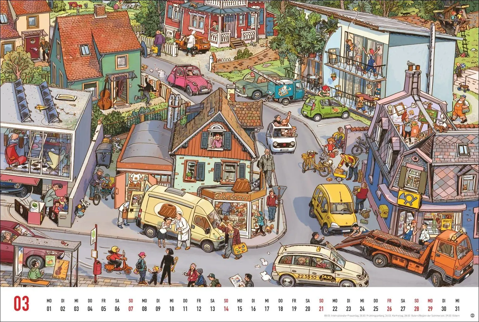 Bild: 9783756417841 | Göbel &amp; Knorr Wimmelbilder Edition Kalender 2027 | Doro Göbel (u. a.)