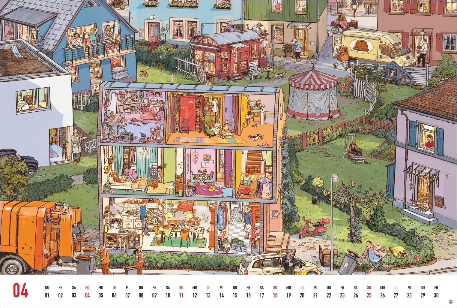 Bild: 9783756417841 | Göbel &amp; Knorr Wimmelbilder Edition Kalender 2027 | Doro Göbel (u. a.)