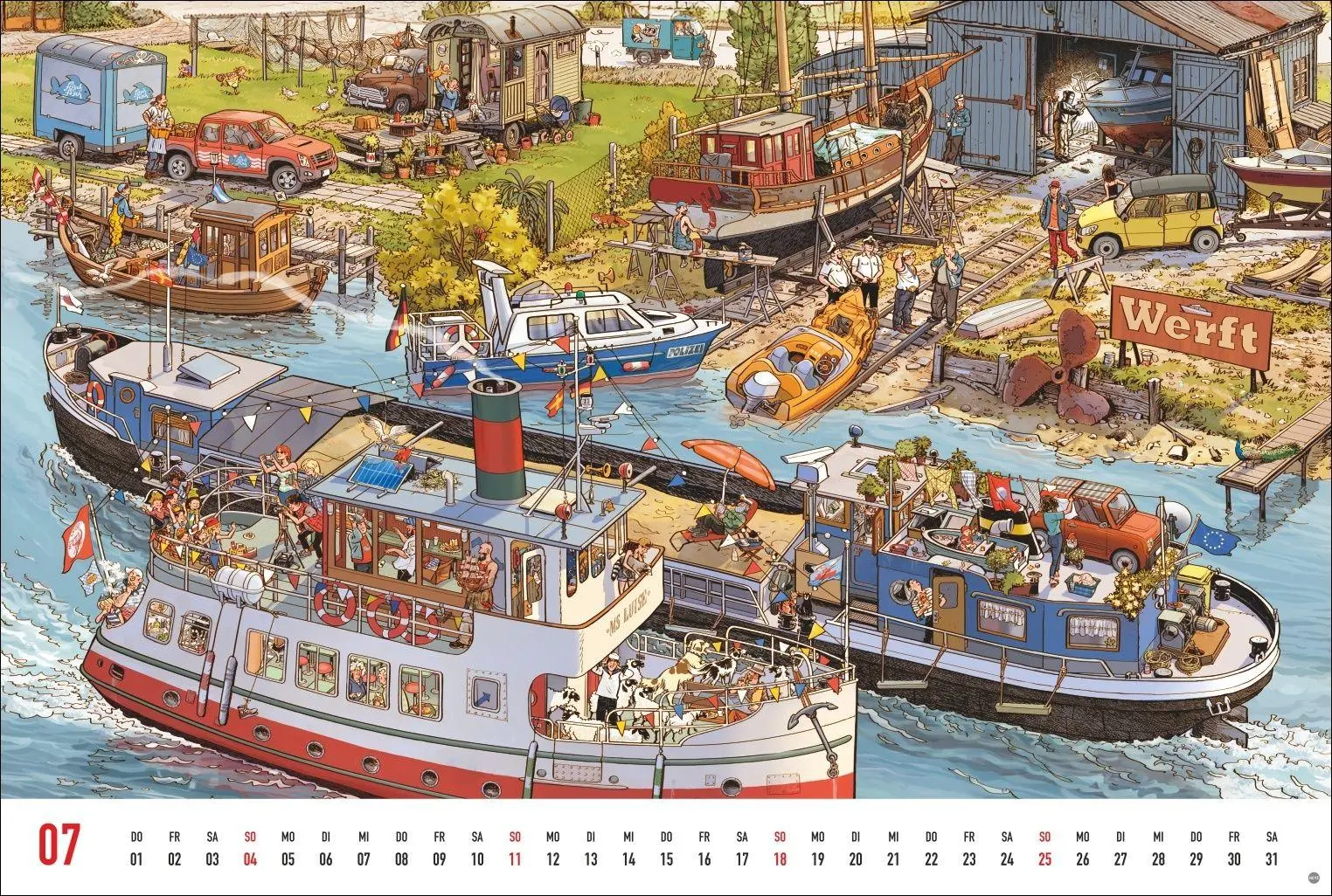 Bild: 9783756417841 | Göbel &amp; Knorr Wimmelbilder Edition Kalender 2027 | Doro Göbel (u. a.)