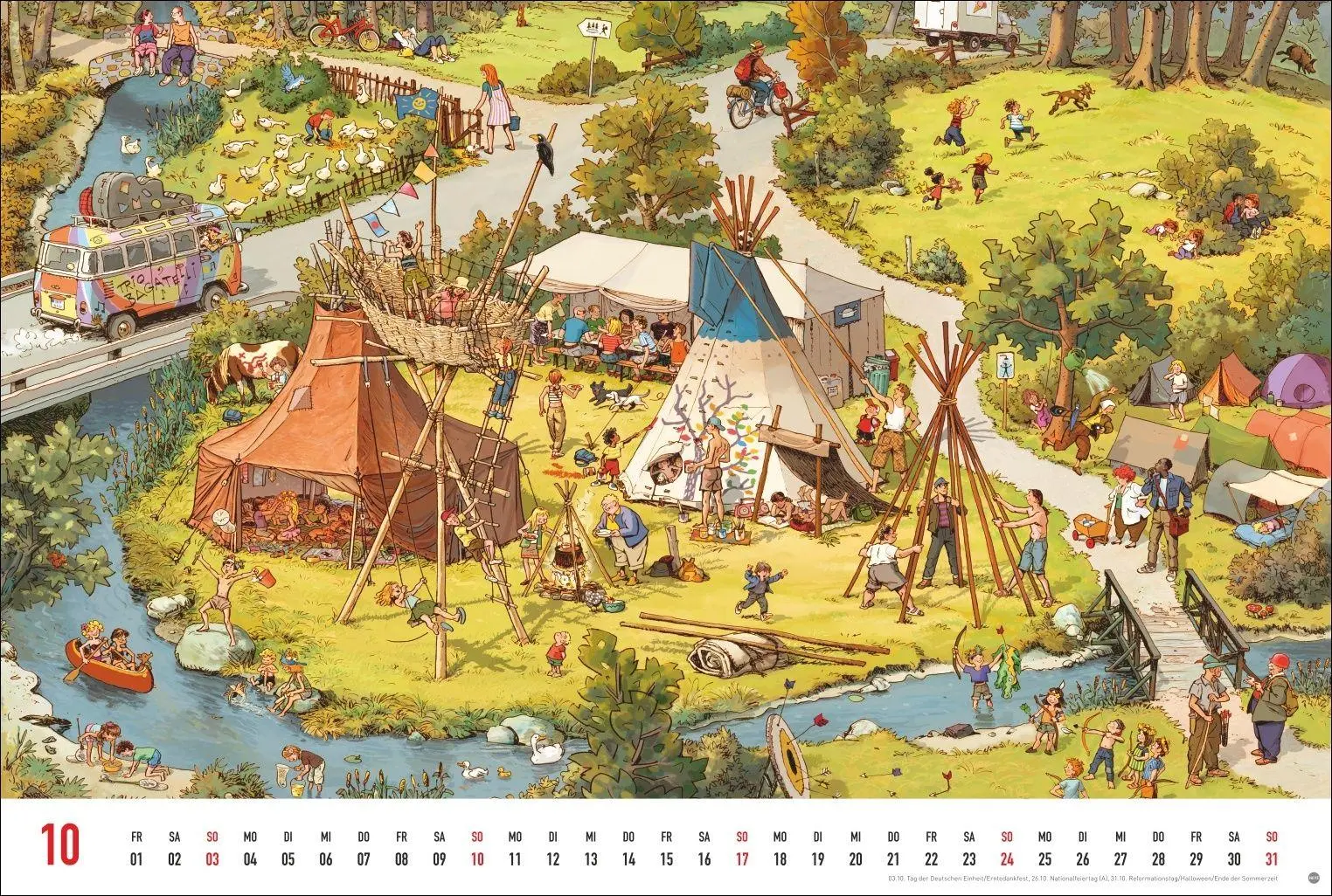 Bild: 9783756417841 | Göbel &amp; Knorr Wimmelbilder Edition Kalender 2027 | Doro Göbel (u. a.)