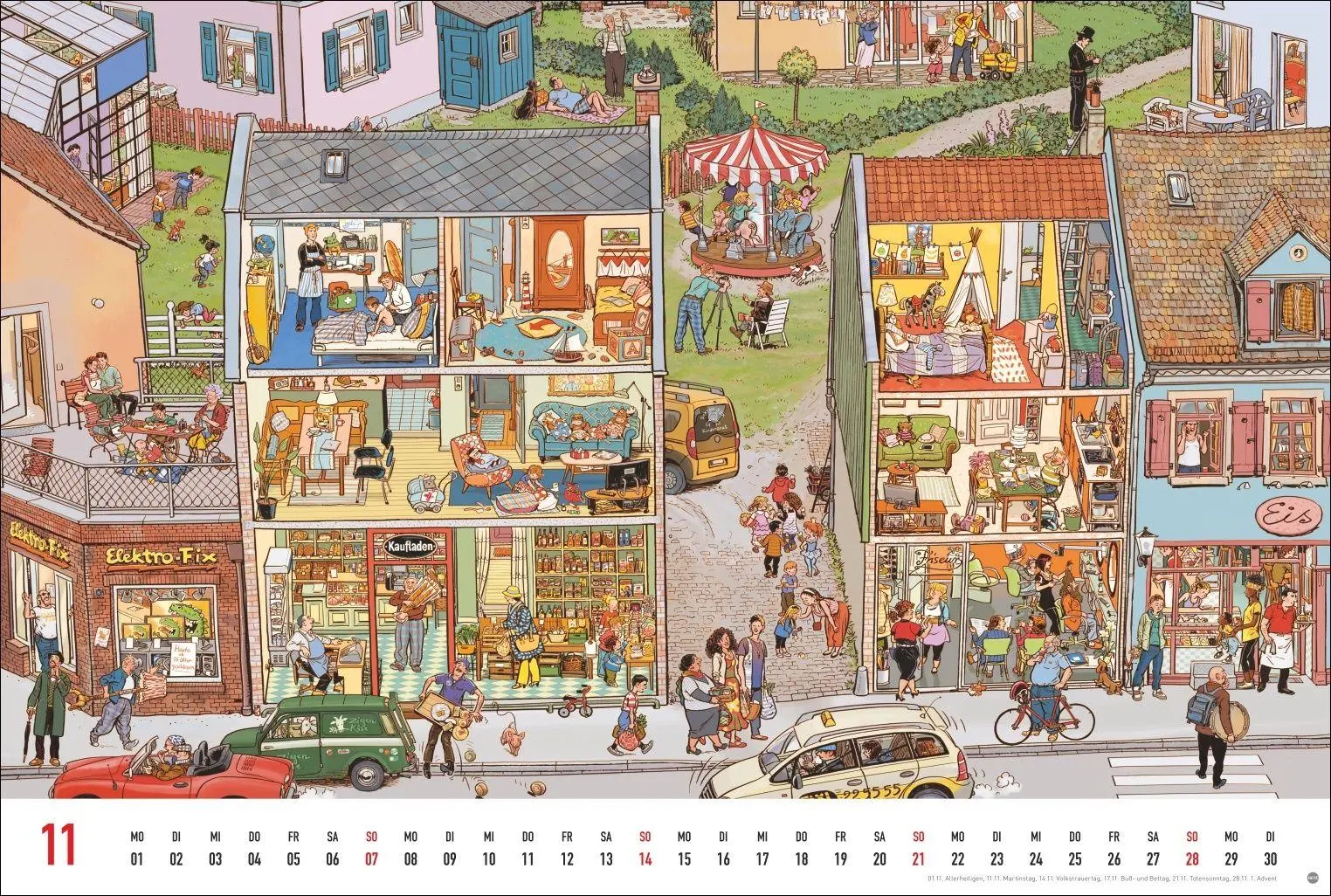 Bild: 9783756417841 | Göbel &amp; Knorr Wimmelbilder Edition Kalender 2027 | Doro Göbel (u. a.)