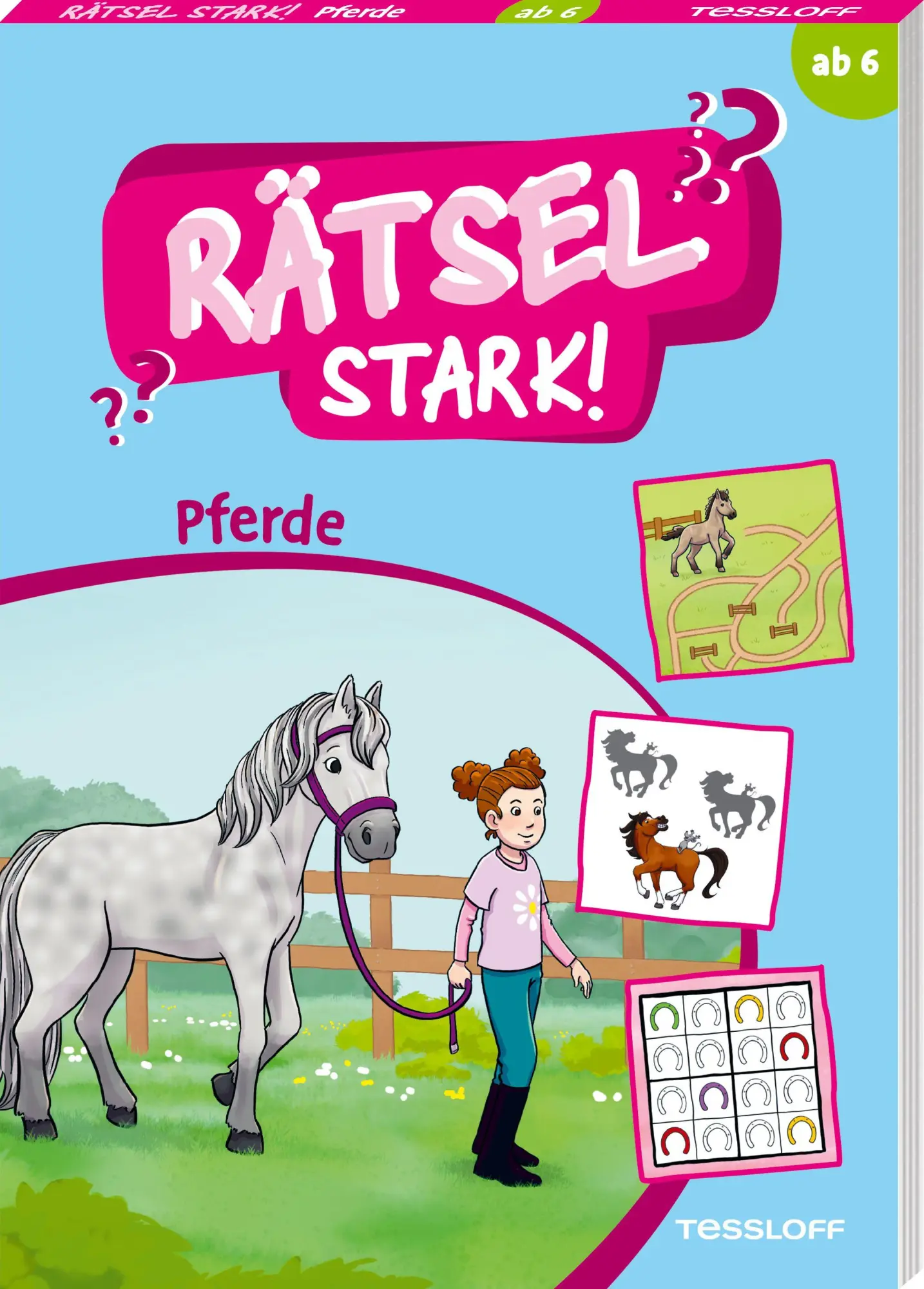 Cover: 9783788647841 | Rätselstark. Pferde | Bunter Rätselblock ab 6 Jahren | Betty van Bonn