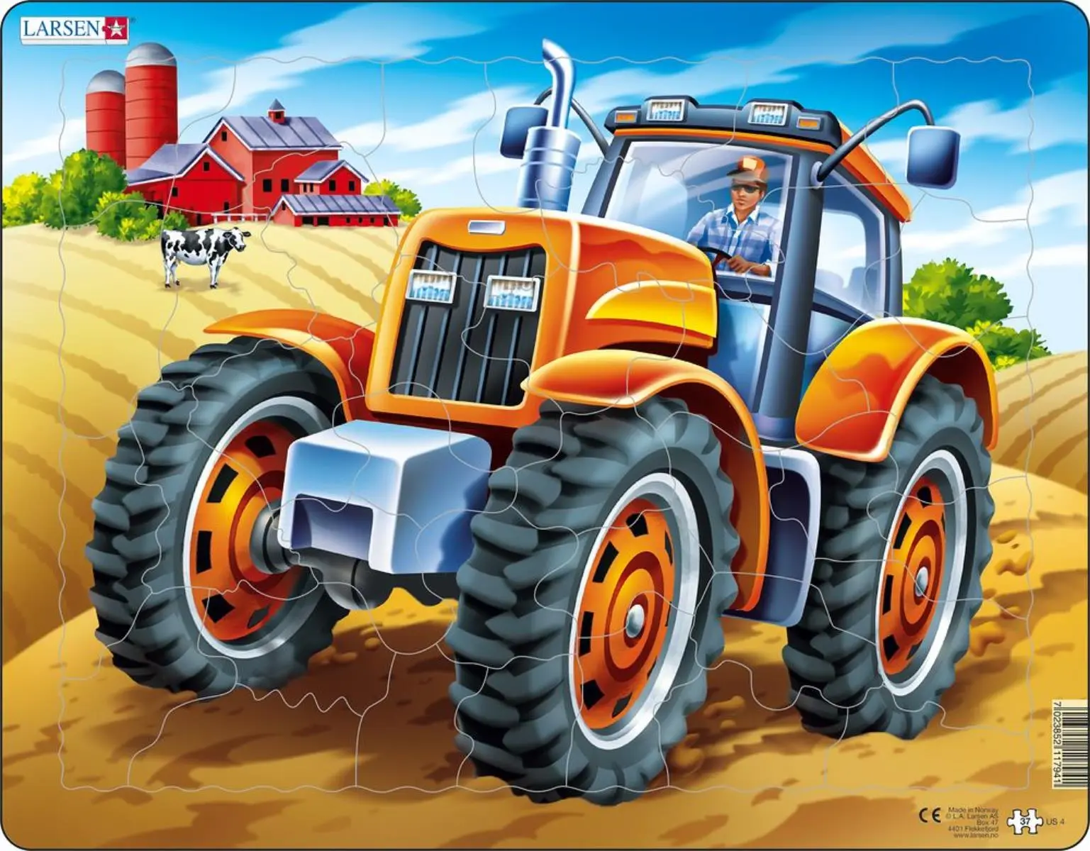 Cover: 7023852117941 | Puzzle - Traktor | Puzzle | 2016 | Larsen | EAN 7023852117941