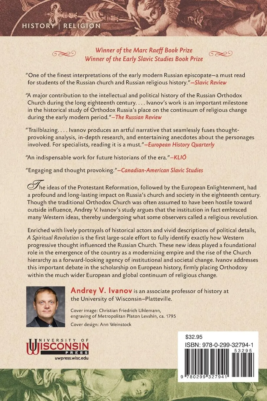 Rückseite: 9780299327941 | A Spiritual Revolution | Andrey V. Ivanov | Taschenbuch | Englisch