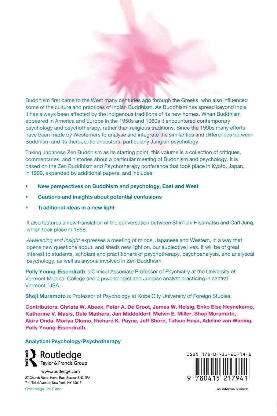 Rückseite: 9780415217941 | Awakening and Insight | Zen Buddhism and Psychotherapy | Taschenbuch
