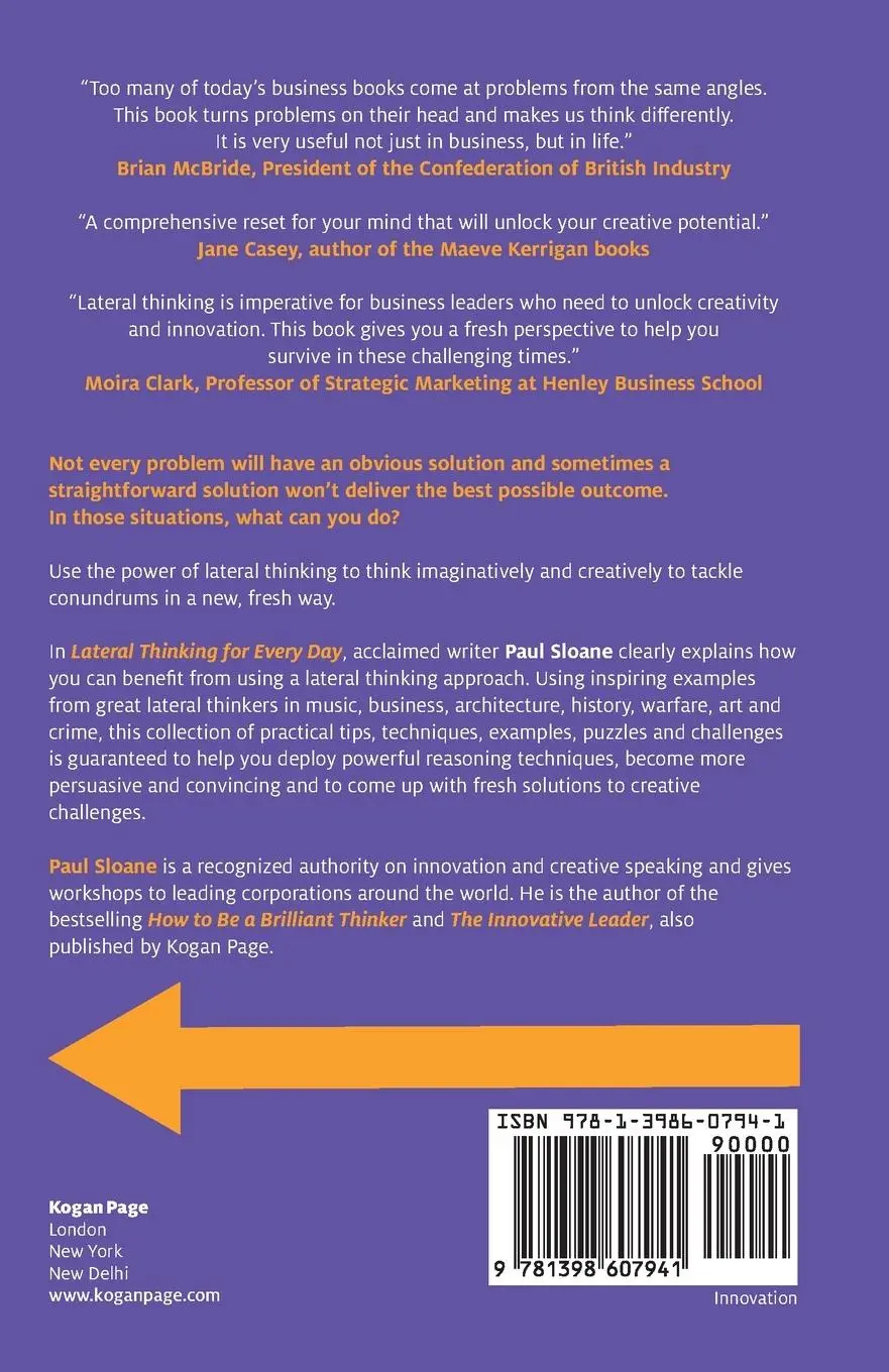 Rückseite: 9781398607941 | Lateral Thinking for Every Day | Paul Sloane | Taschenbuch | Englisch