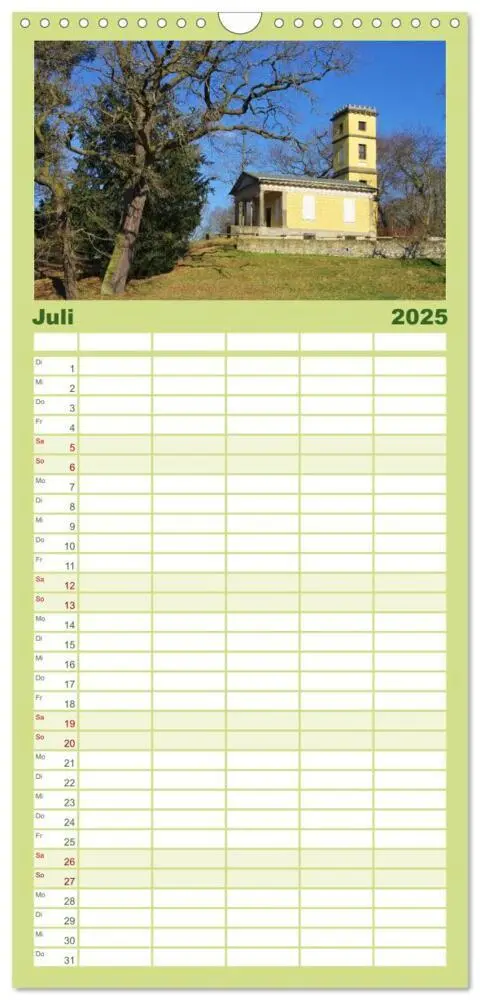 Bild: 9783457117941 | Familienplaner 2025 - Dessau mit 5 Spalten (Wandkalender, 21 x 45...