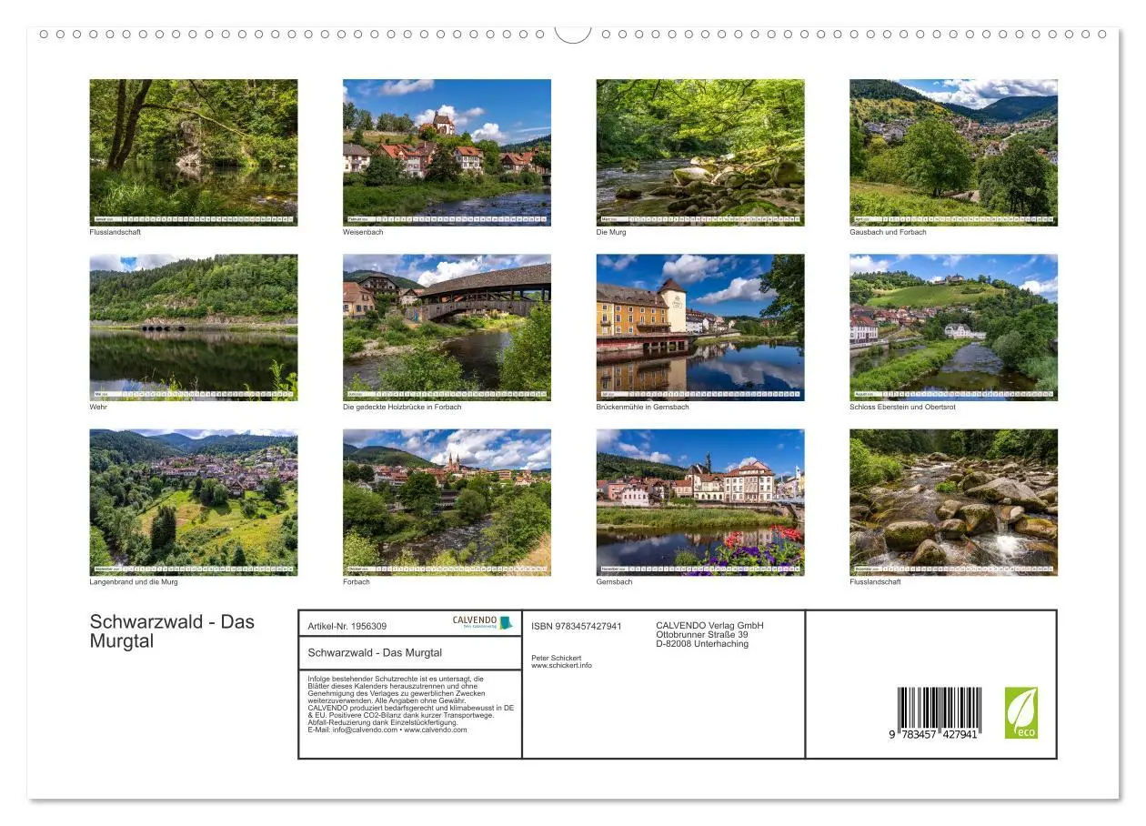 Bild: 9783457427941 | Schwarzwald - Das Murgtal (hochwertiger Premium Wandkalender 2026...