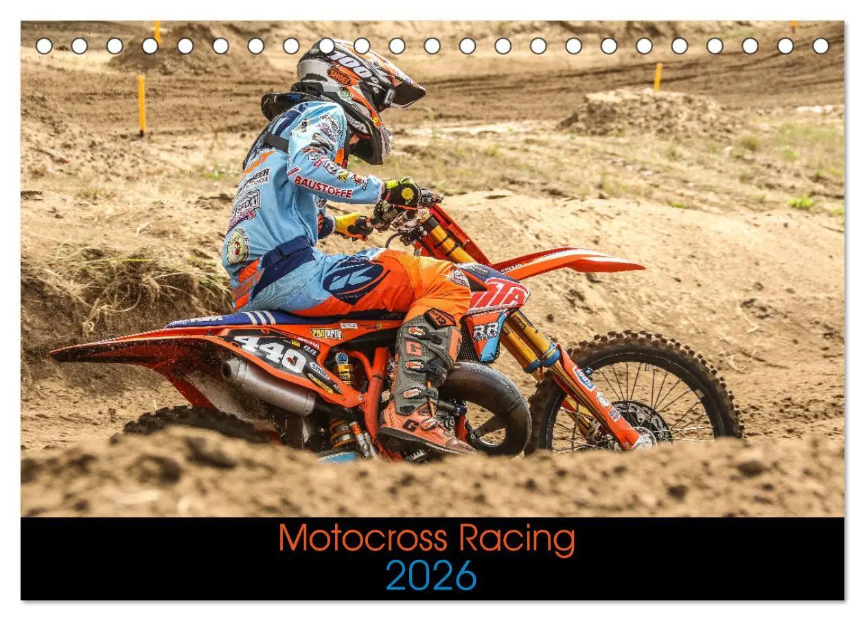 Cover: 9783457807941 | Motocross Racing 2026 (Tischkalender 2026 DIN A5 quer), CALVENDO...