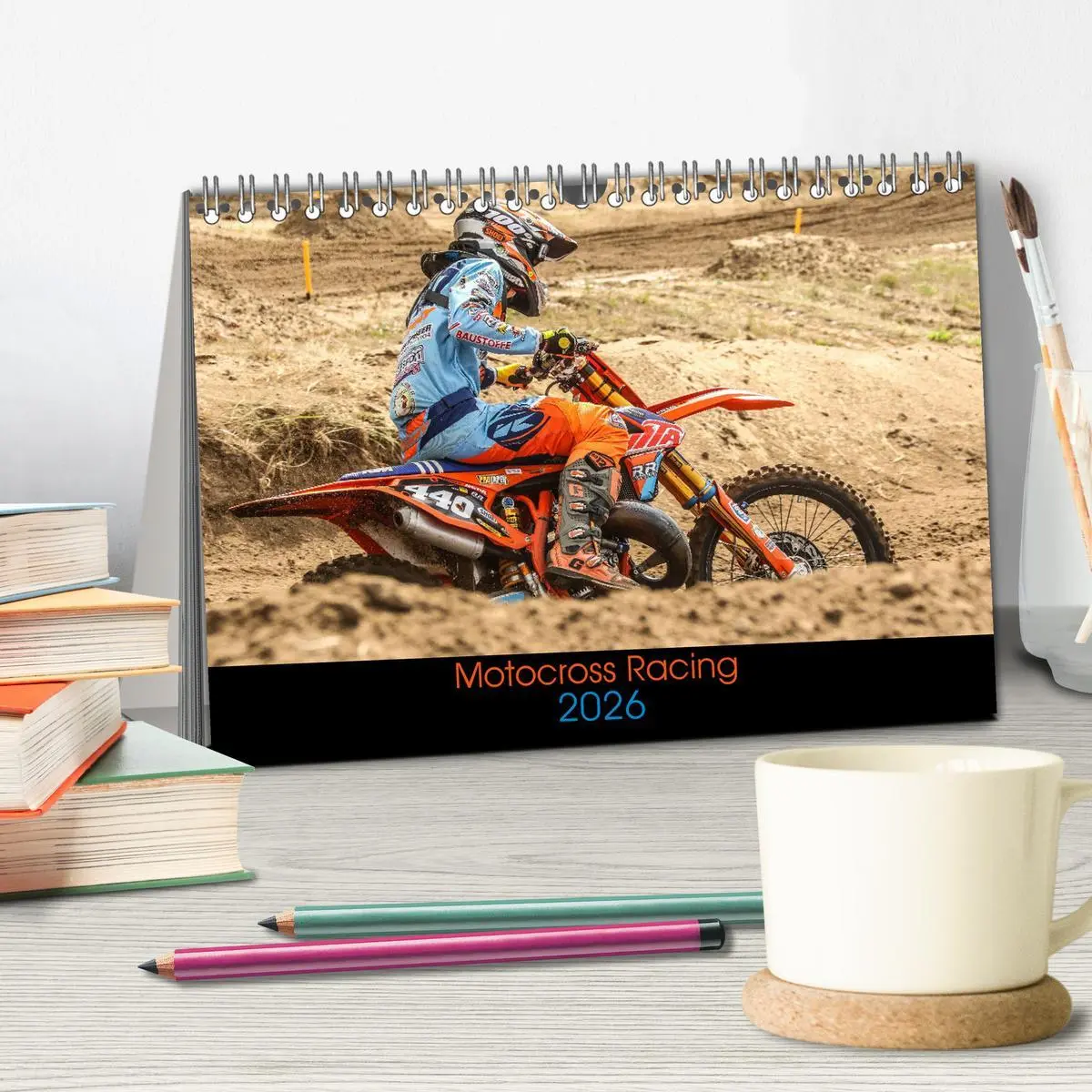 Bild: 9783457807941 | Motocross Racing 2026 (Tischkalender 2026 DIN A5 quer), CALVENDO...
