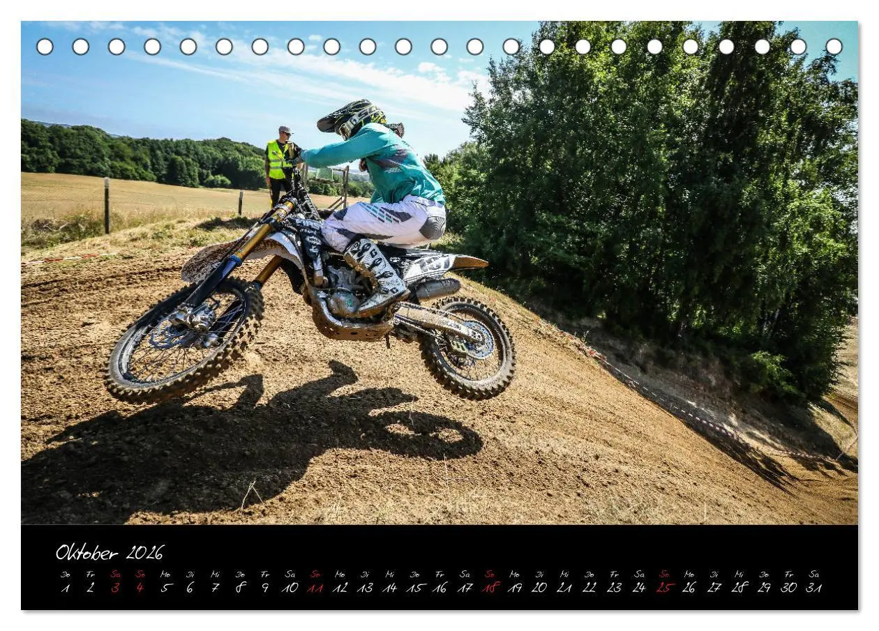 Bild: 9783457807941 | Motocross Racing 2026 (Tischkalender 2026 DIN A5 quer), CALVENDO...
