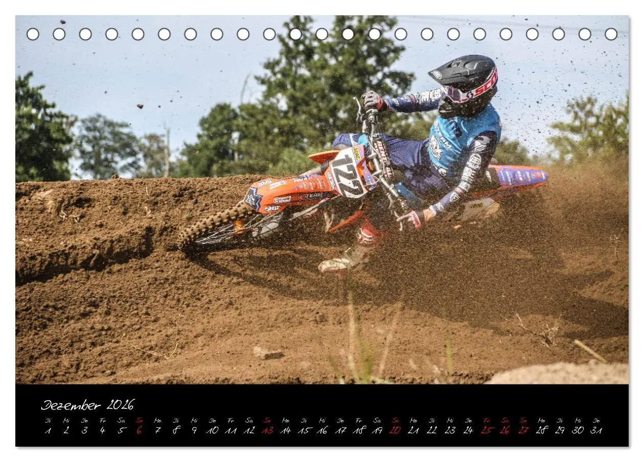 Bild: 9783457807941 | Motocross Racing 2026 (Tischkalender 2026 DIN A5 quer), CALVENDO...
