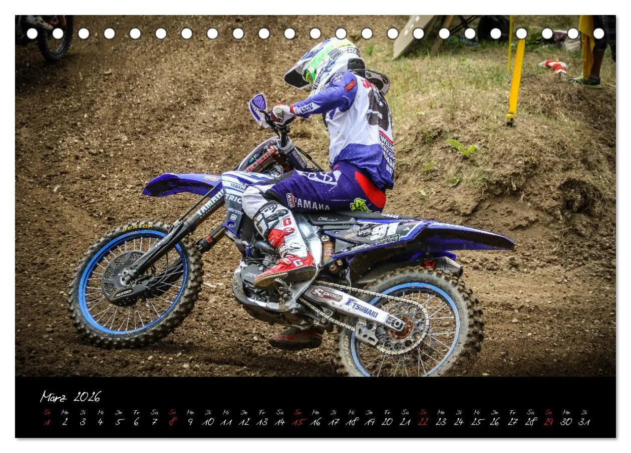 Bild: 9783457807941 | Motocross Racing 2026 (Tischkalender 2026 DIN A5 quer), CALVENDO...