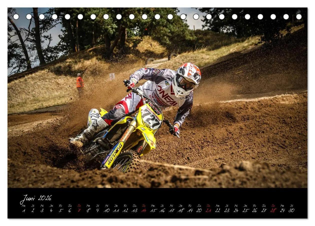Bild: 9783457807941 | Motocross Racing 2026 (Tischkalender 2026 DIN A5 quer), CALVENDO...