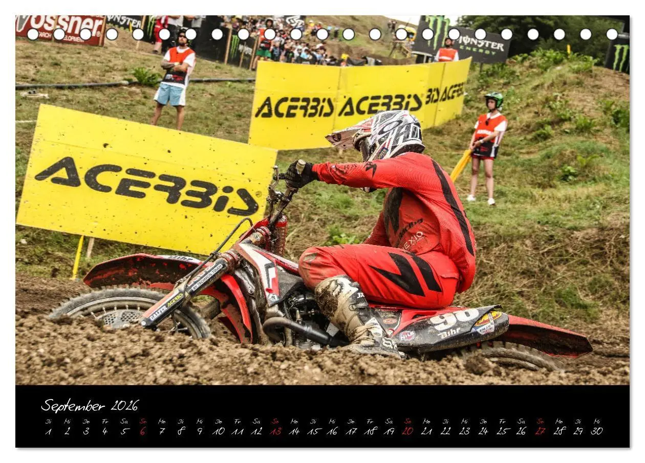 Bild: 9783457807941 | Motocross Racing 2026 (Tischkalender 2026 DIN A5 quer), CALVENDO...