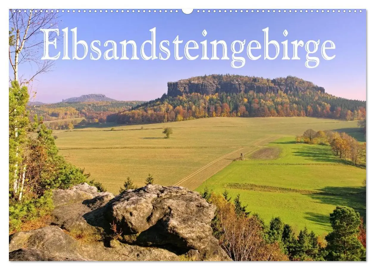 Cover: 9783516137941 | Elbsandsteingebirge (Wandkalender 2026 DIN A2 quer), CALVENDO...