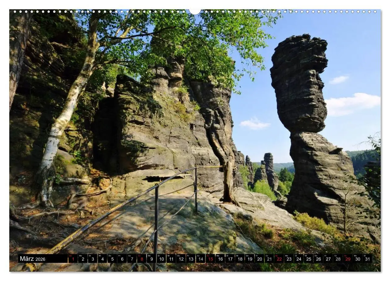 Bild: 9783516137941 | Elbsandsteingebirge (Wandkalender 2026 DIN A2 quer), CALVENDO...