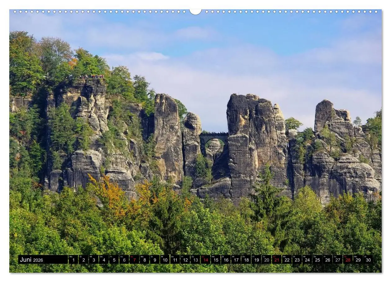 Bild: 9783516137941 | Elbsandsteingebirge (Wandkalender 2026 DIN A2 quer), CALVENDO...