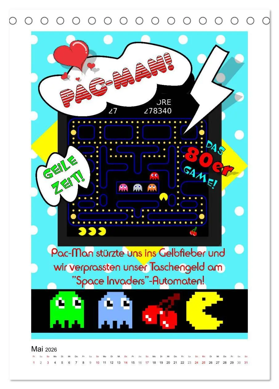 Bild: 9783516377941 | Die coolen 80er. Schön war die Zeit! (Tischkalender 2026 DIN A5...