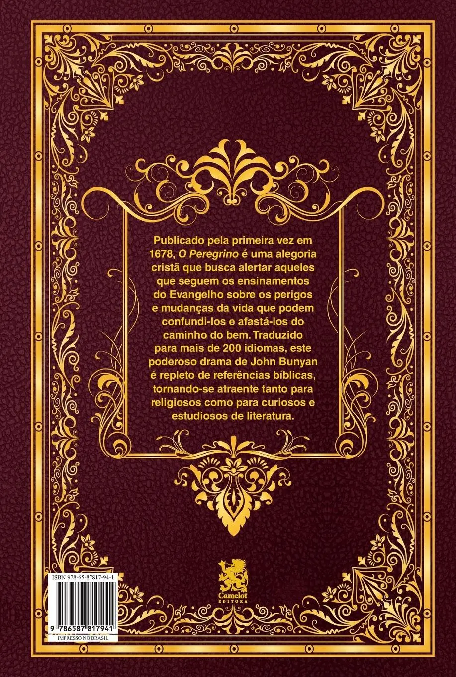 Rückseite: 9786587817941 | O Peregrino | John Bunyan | Taschenbuch | Portugiesisch | 2022