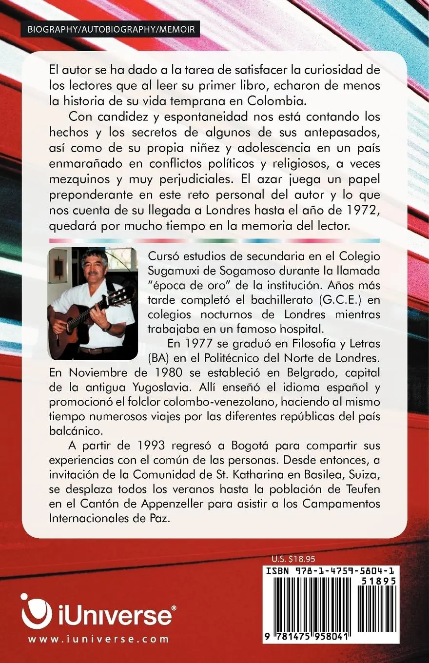 Rückseite: 9781475958041 | El Reto de MIS Recuerdos | Relatos y Vivencias de Un Viajero | Buch