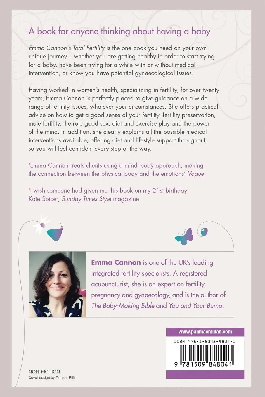 Rückseite: 9781509848041 | Emma Cannon's Total Fertility | Emma Cannon | Taschenbuch | Englisch