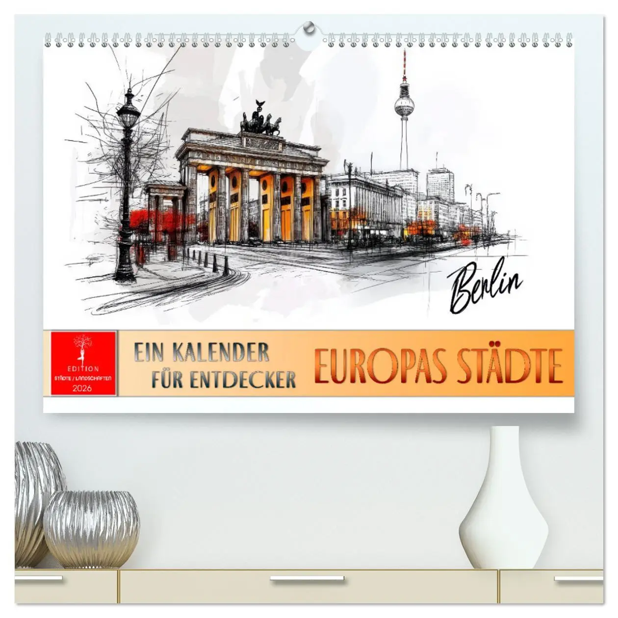 Cover: 9783457248041 | Europas Städte - ein Kalender für Entdecker (hochwertiger Premium...
