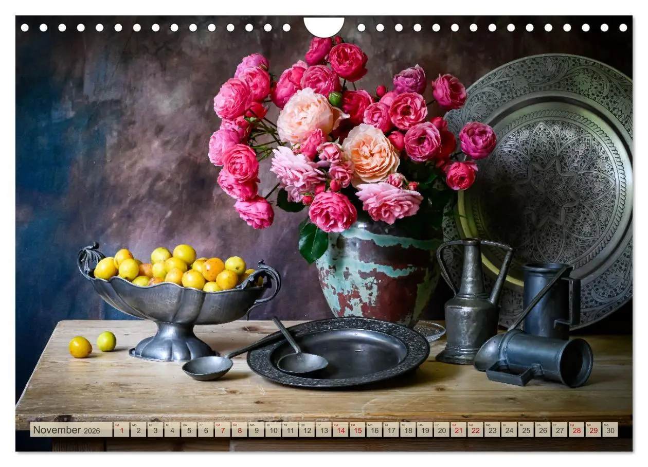 Bild: 9783457318041 | Stillleben Alte Meister (Wandkalender 2026 DIN A4 quer), CALVENDO...