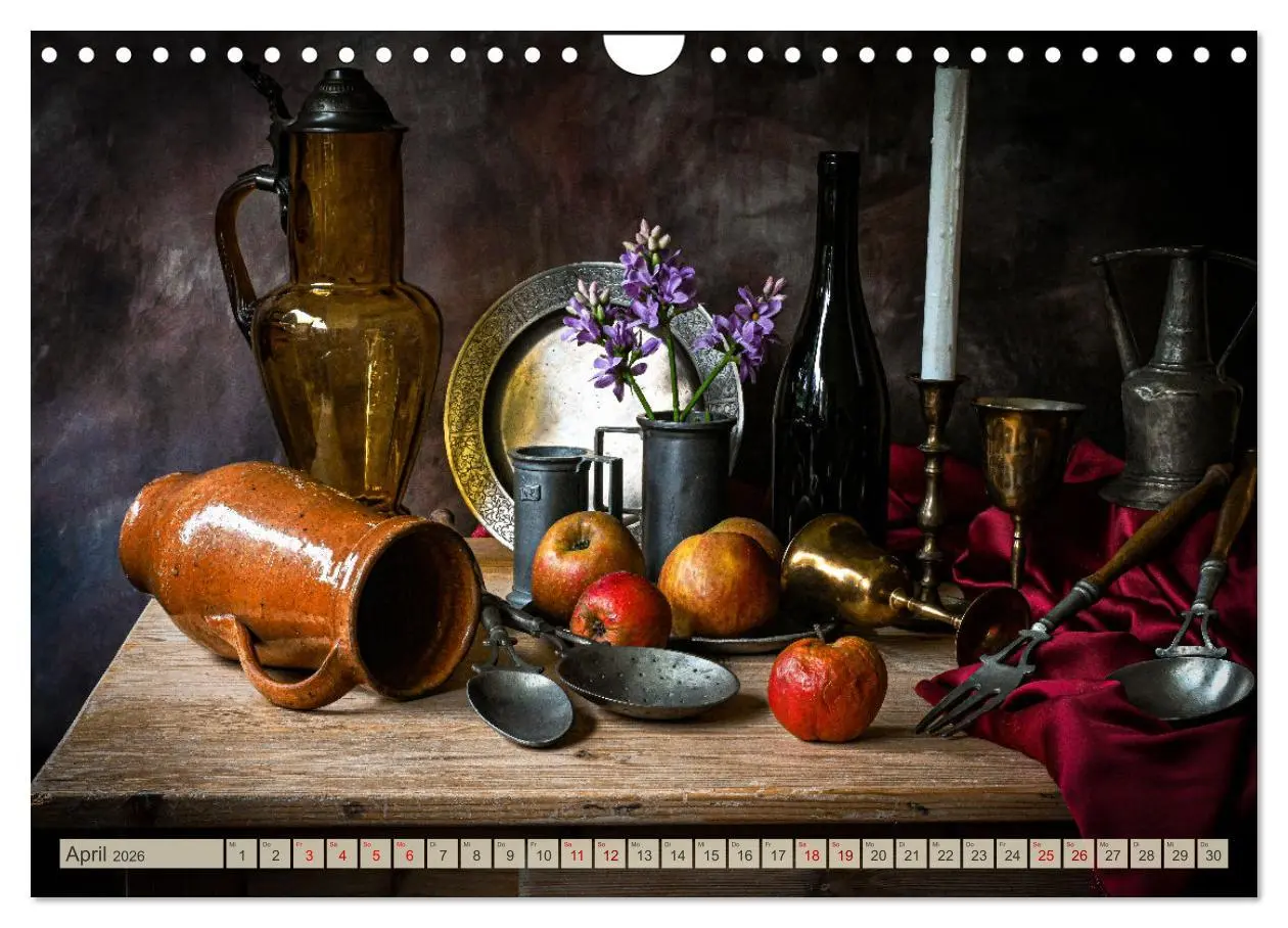 Bild: 9783457318041 | Stillleben Alte Meister (Wandkalender 2026 DIN A4 quer), CALVENDO...