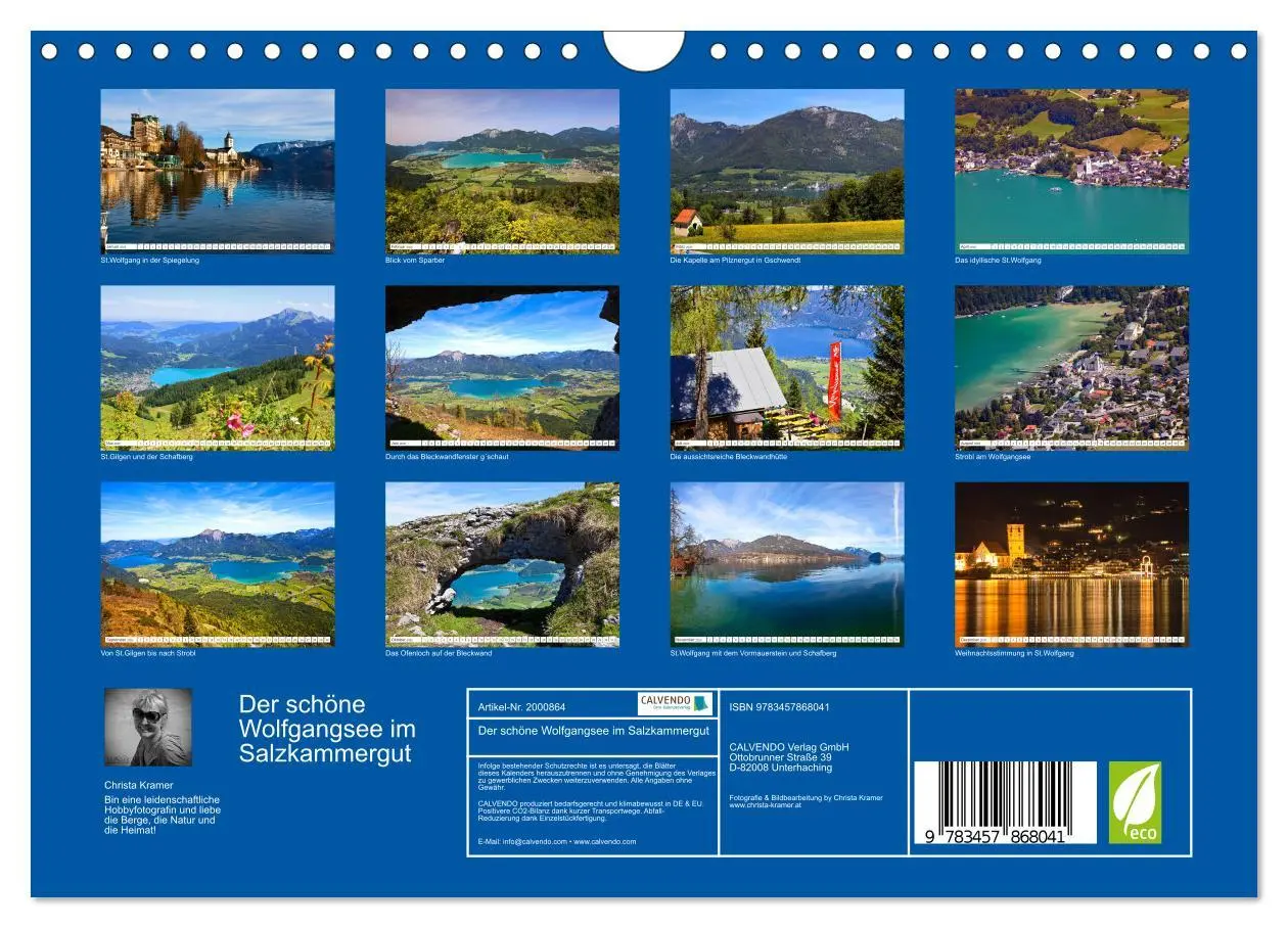 Bild: 9783457868041 | Der schöne Wolfgangsee im Salzkammergut (Wandkalender 2026 DIN A4...