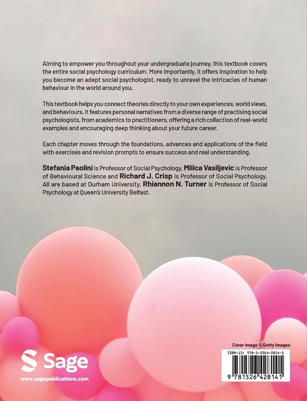 Rückseite: 9781526428141 | Social Psychology | Foundations, Advances and Applications | Buch