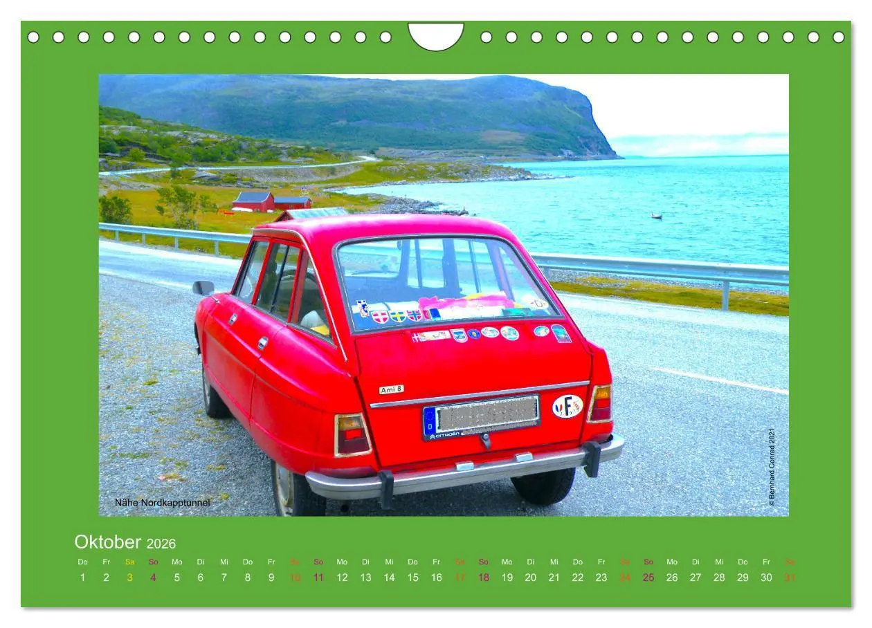 Bild: 9783457548141 | Abenteuer Citroen Ami 8 (Wandkalender 2026 DIN A4 quer), CALVENDO...