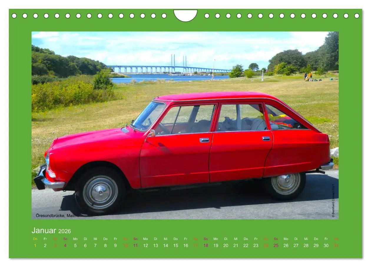 Bild: 9783457548141 | Abenteuer Citroen Ami 8 (Wandkalender 2026 DIN A4 quer), CALVENDO...