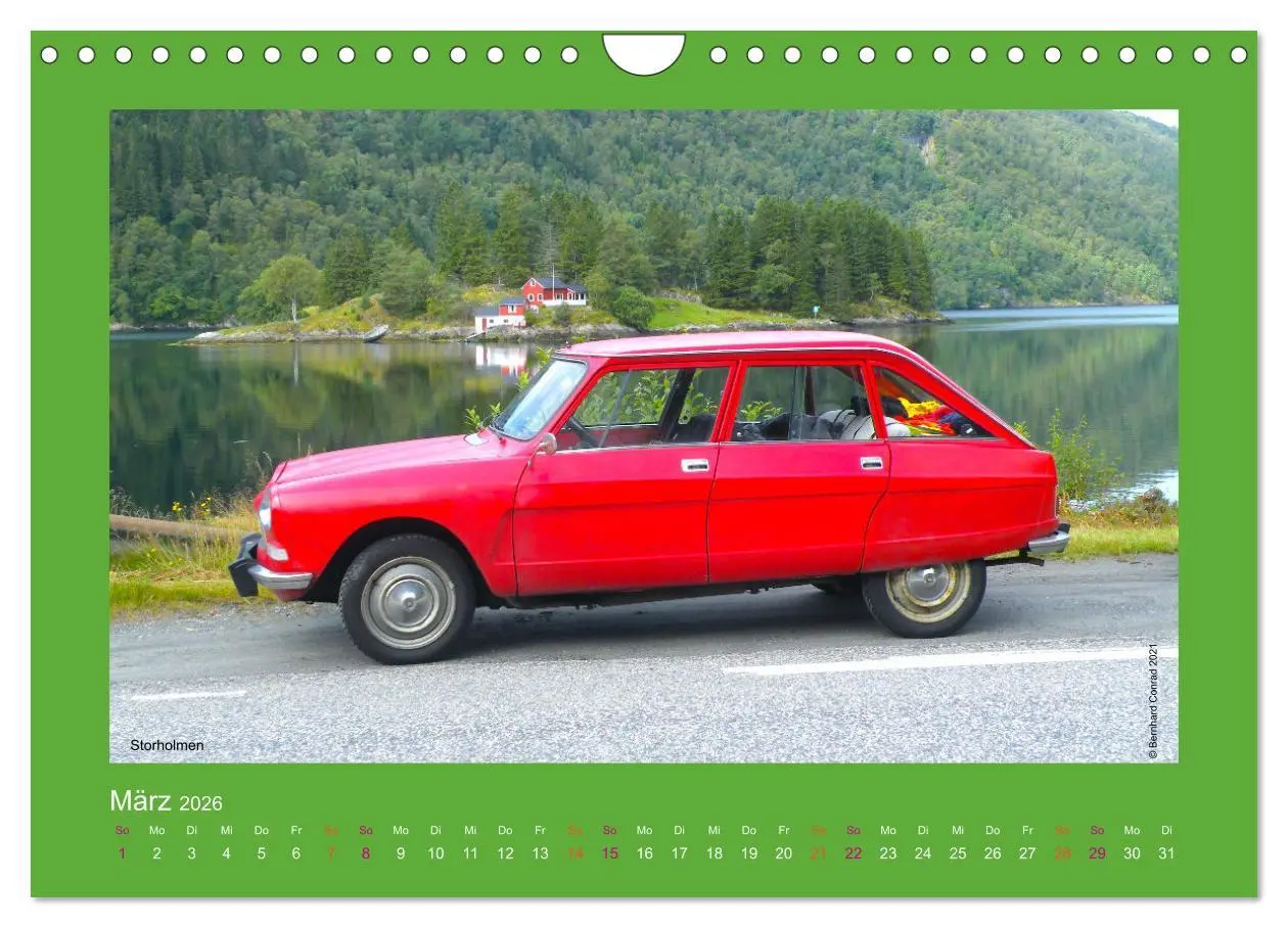 Bild: 9783457548141 | Abenteuer Citroen Ami 8 (Wandkalender 2026 DIN A4 quer), CALVENDO...