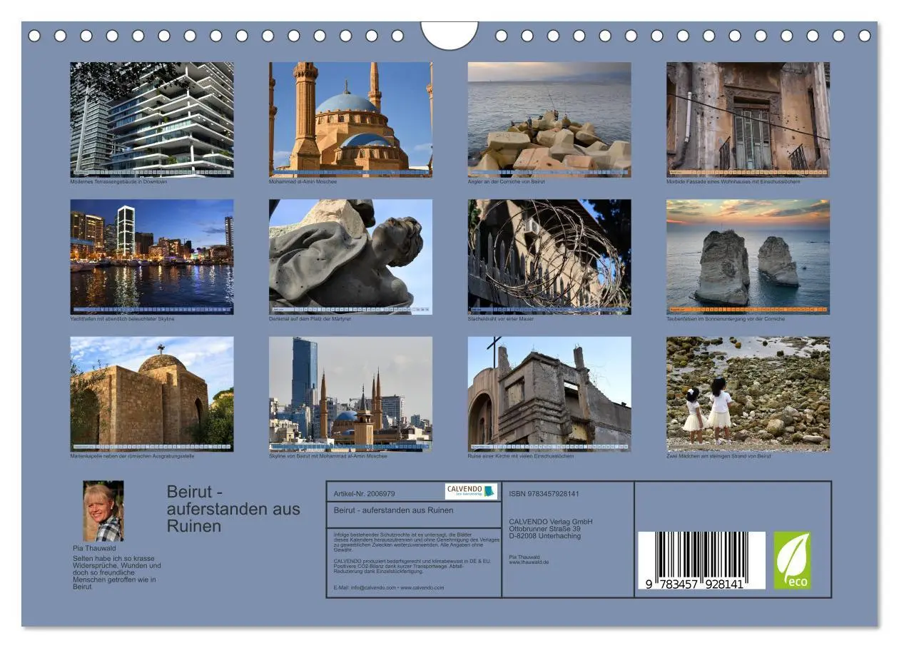 Bild: 9783457928141 | Beirut - auferstanden aus Ruinen (Wandkalender 2026 DIN A4 quer),...