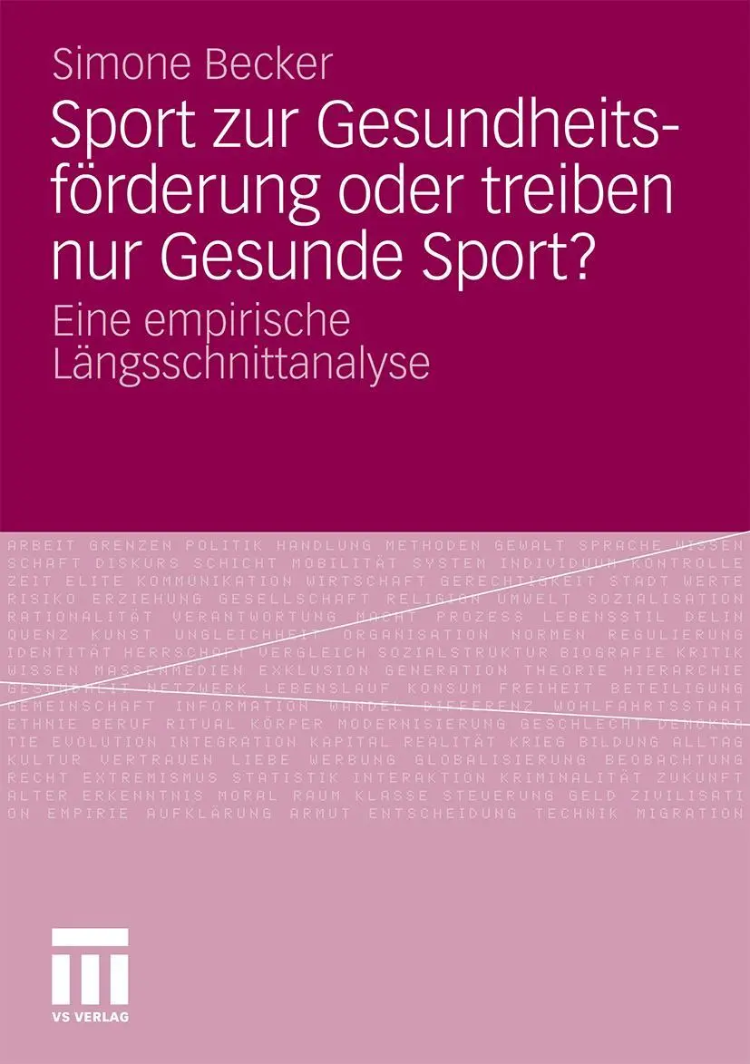 Cover: 9783531178141 | Sport zur Gesundheitsförderung oder treiben nur Gesunde Sport? | Buch