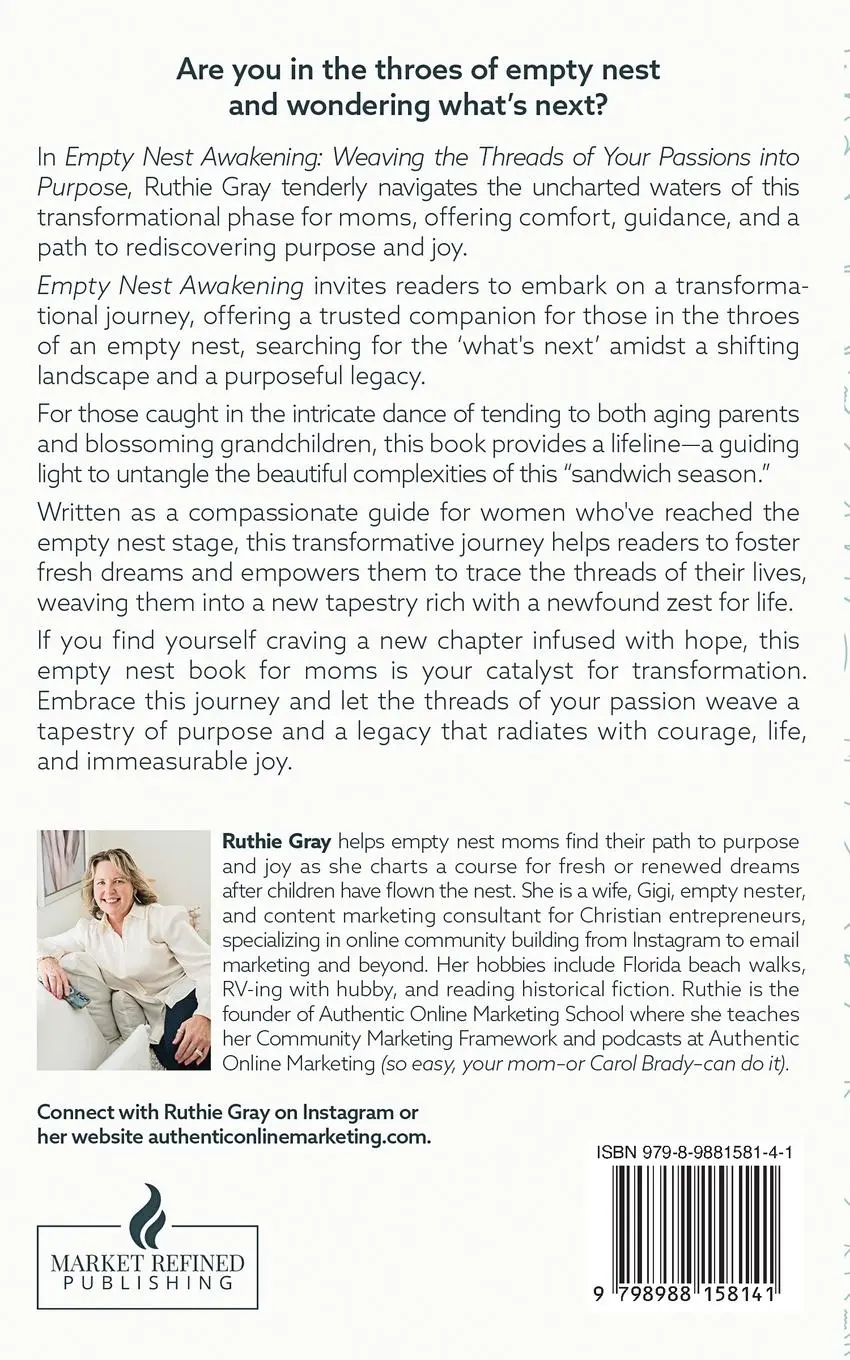 Rückseite: 9798988158141 | Empty Nest Awakening | Ruthie Gray | Taschenbuch | Englisch | 2023