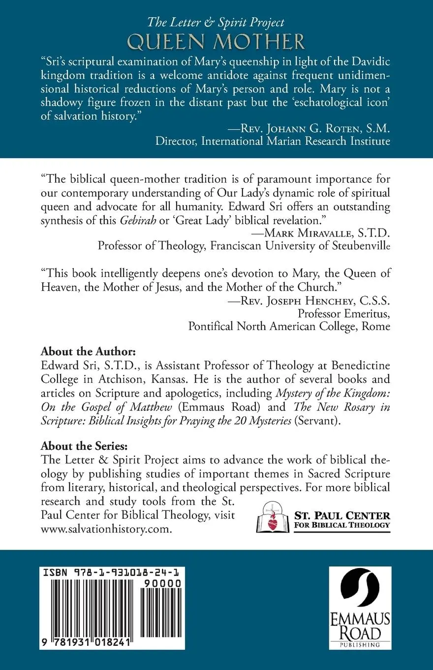 Rückseite: 9781931018241 | Queen Mother | A Biblical Theology of Mary's Queenship | Edward P. Sri