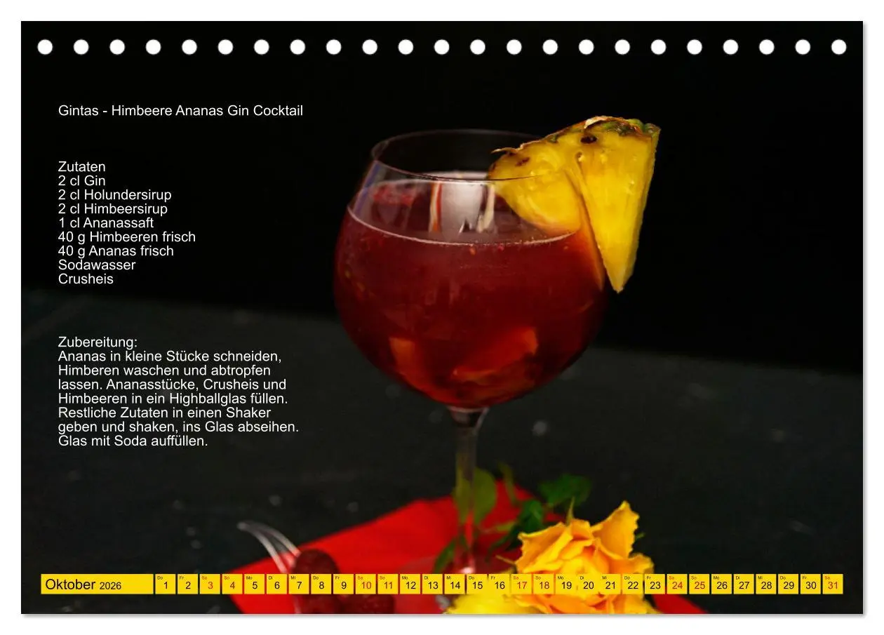 Bild: 9783457608241 | Faszination Gin Cocktails (Tischkalender 2026 DIN A5 quer),...