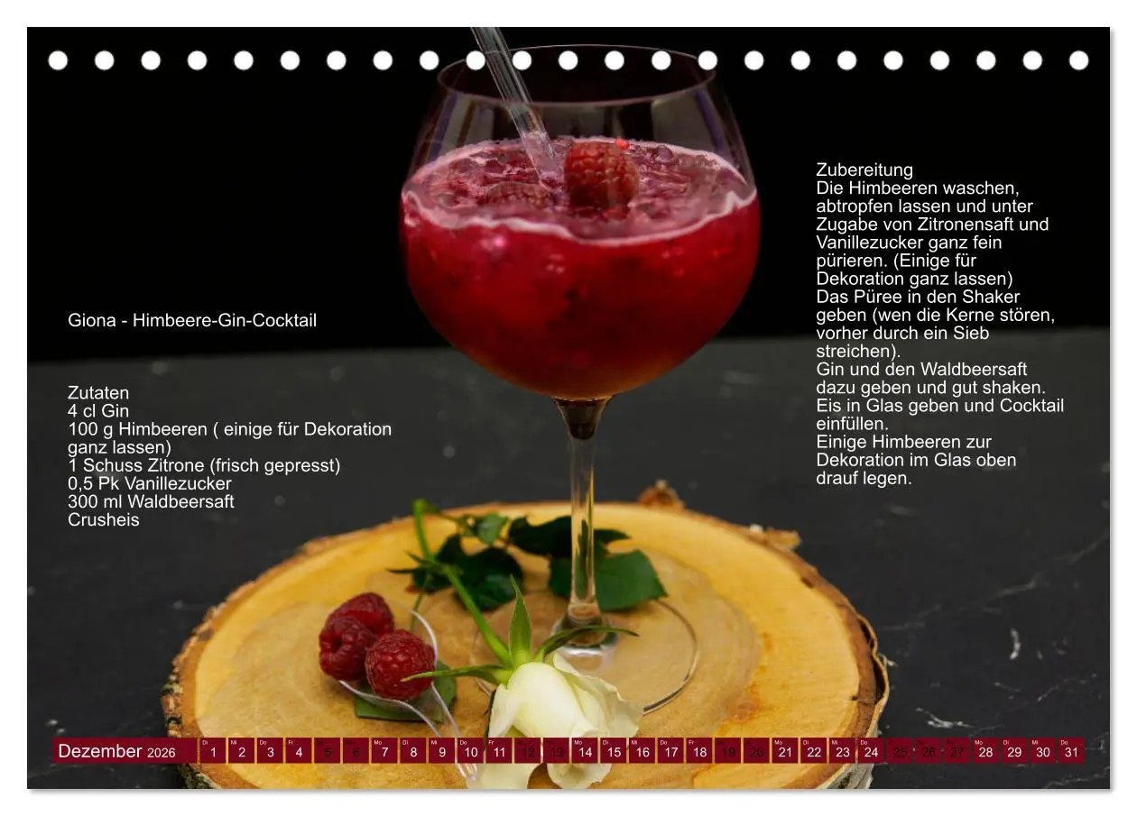 Bild: 9783457608241 | Faszination Gin Cocktails (Tischkalender 2026 DIN A5 quer),...