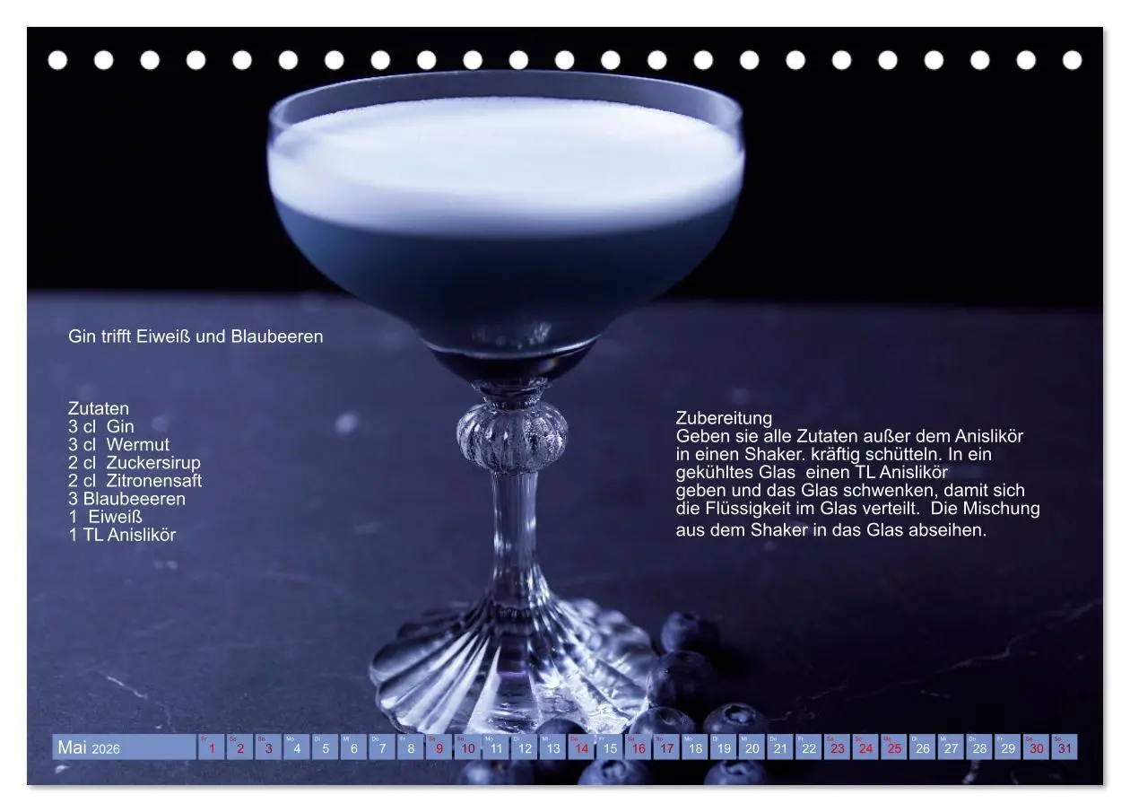 Bild: 9783457608241 | Faszination Gin Cocktails (Tischkalender 2026 DIN A5 quer),...