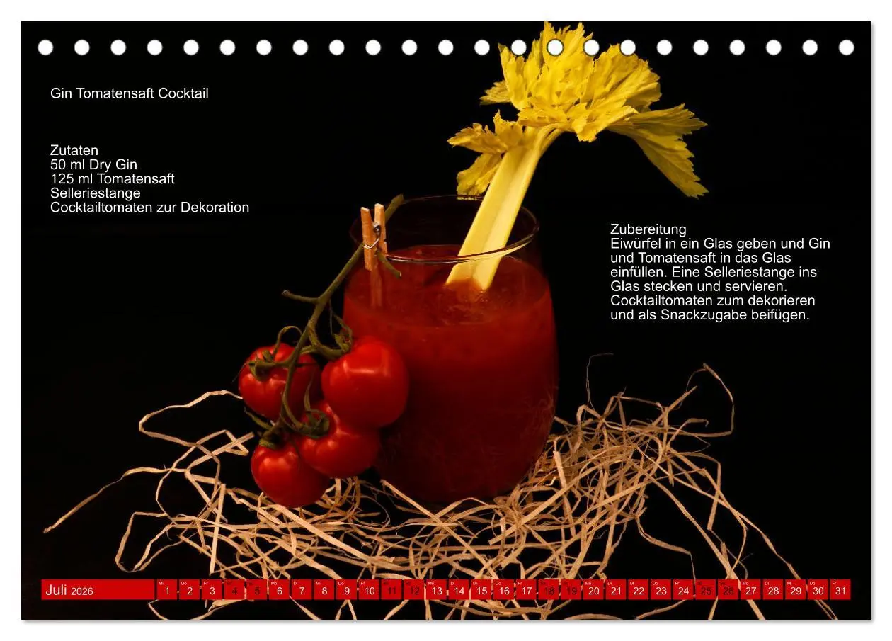 Bild: 9783457608241 | Faszination Gin Cocktails (Tischkalender 2026 DIN A5 quer),...