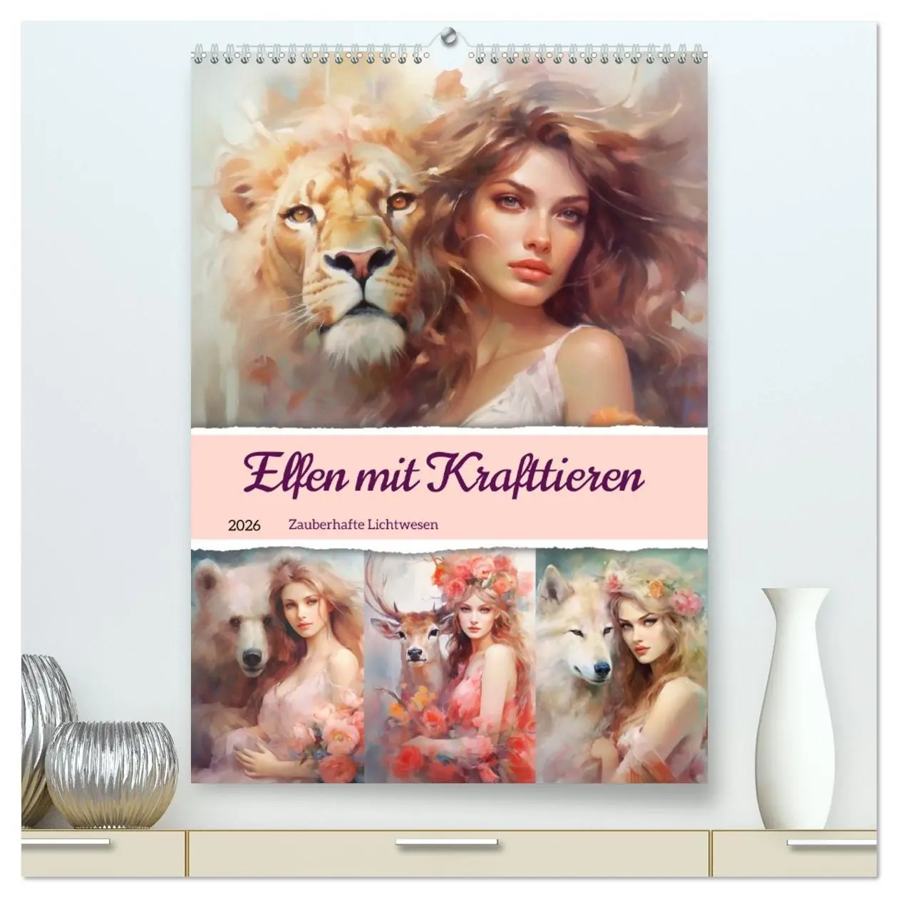 Cover: 9783516318241 | Elfen mit Krafttieren. Zauberhafte Lichtwesen (hochwertiger Premium...