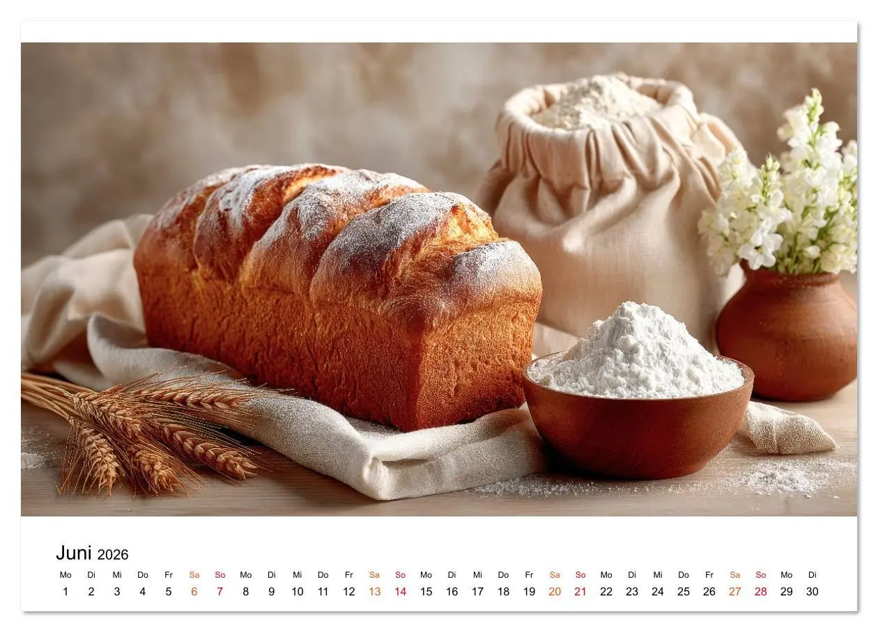Bild: 9783516628241 | Küchenkalender Brot (hochwertiger Premium Wandkalender 2026 DIN A2...