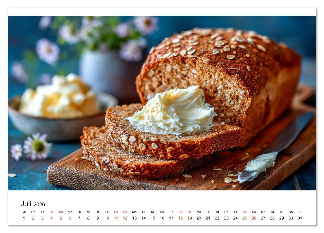 Bild: 9783516628241 | Küchenkalender Brot (hochwertiger Premium Wandkalender 2026 DIN A2...