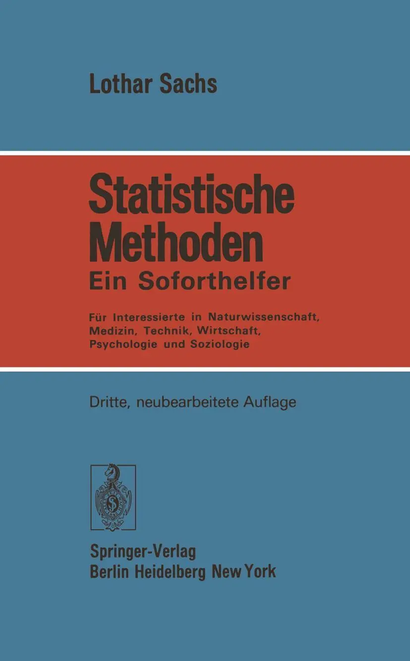 Cover: 9783540078241 | Statistische Methoden | Lothar Sachs | Taschenbuch | xiii | Deutsch