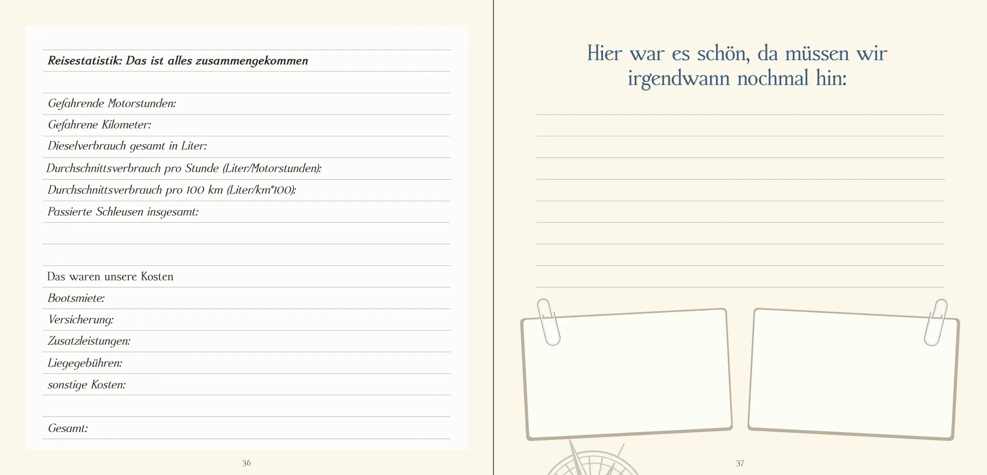 Bild: 9783946148241 | Das Hausboot Tagebuch | Logbuch für Urlaubserlebnisse auf dem Wasser